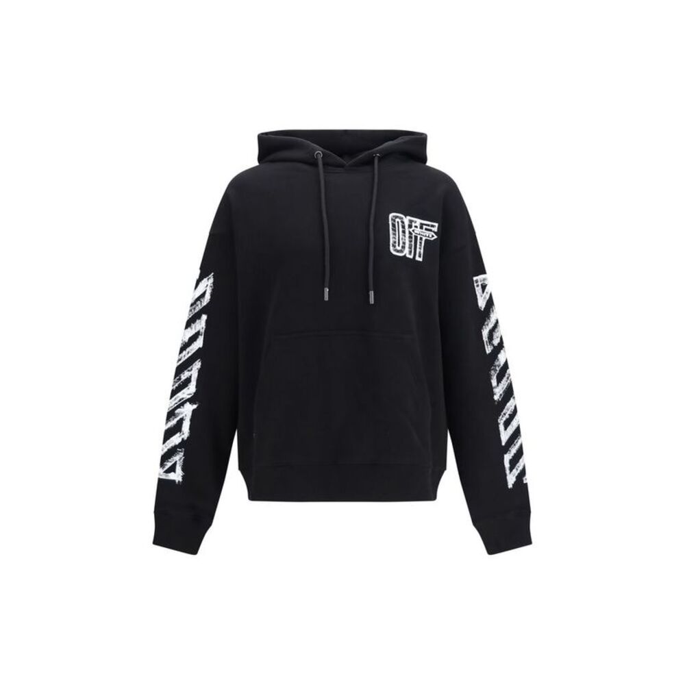 Off-White Black Cotton Men's Sweatshirt